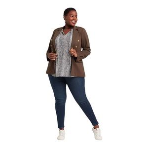 Lane Bryant Dark Wash FLEX MAGIC WAISTBAND SIGNATURE FIT MID-RISE SKINNY JEANS